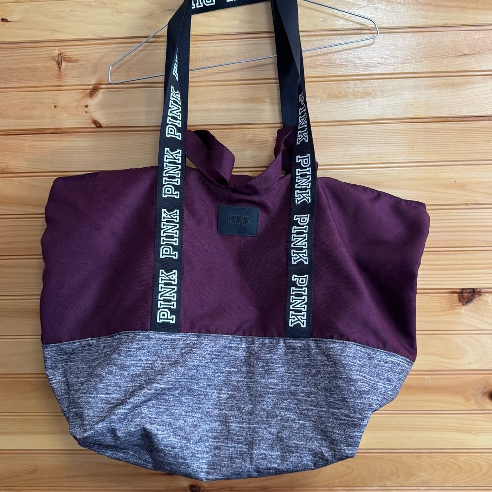 PINK Victoria's Secret Burgundy Tote